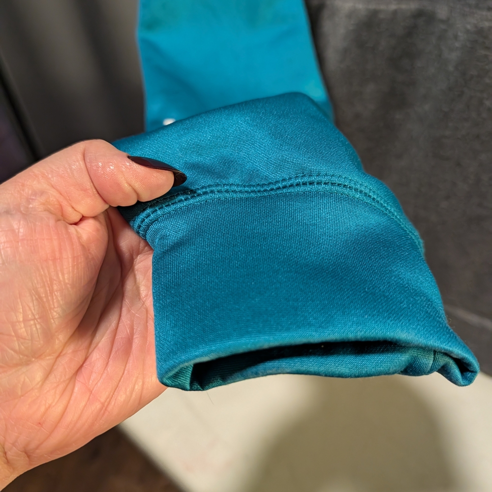 NHL San Jose Sharks Teal and Gray Hoodie Large - Picture 2 of 13
